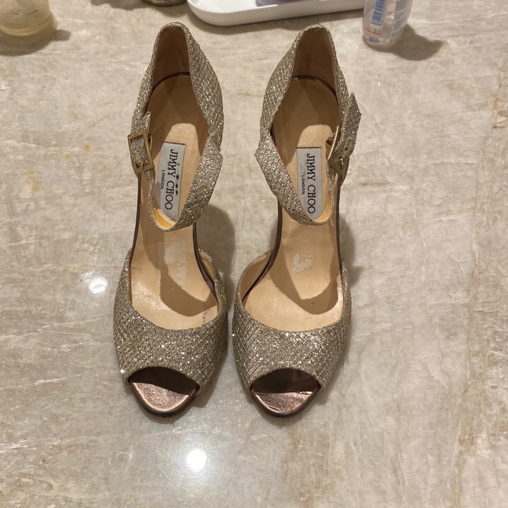 Jimmy Choo sparkly pumps